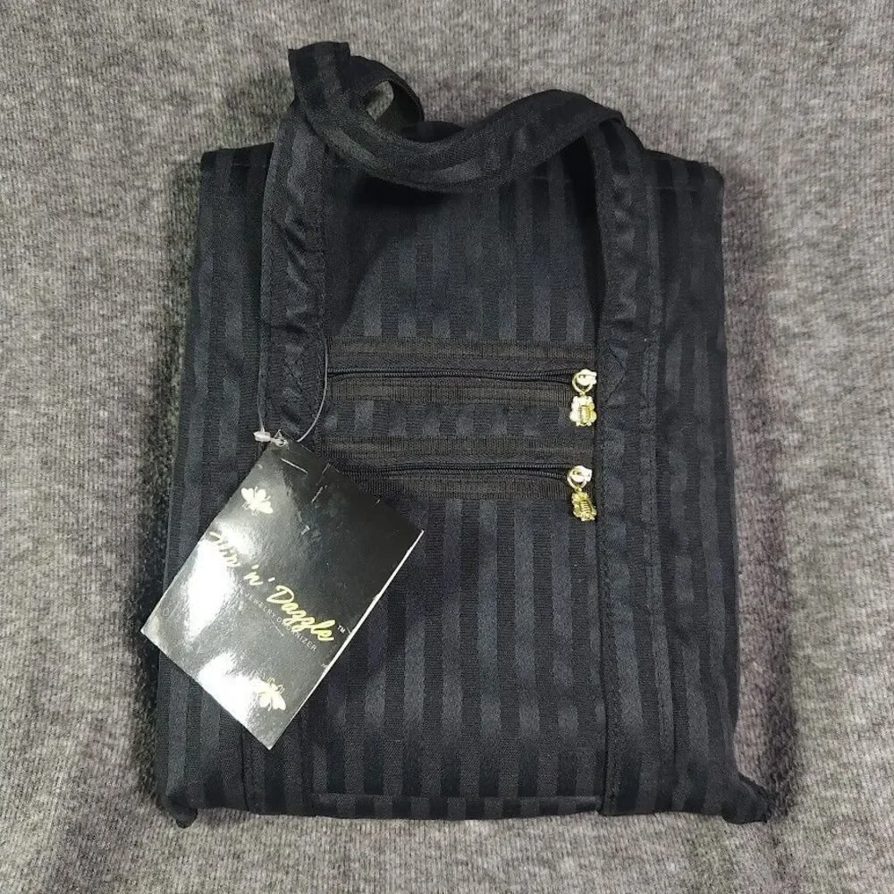 Debbee Flip ‘n Dazzle Black Ultimate Jewelry Organizer Travel Case Brand New